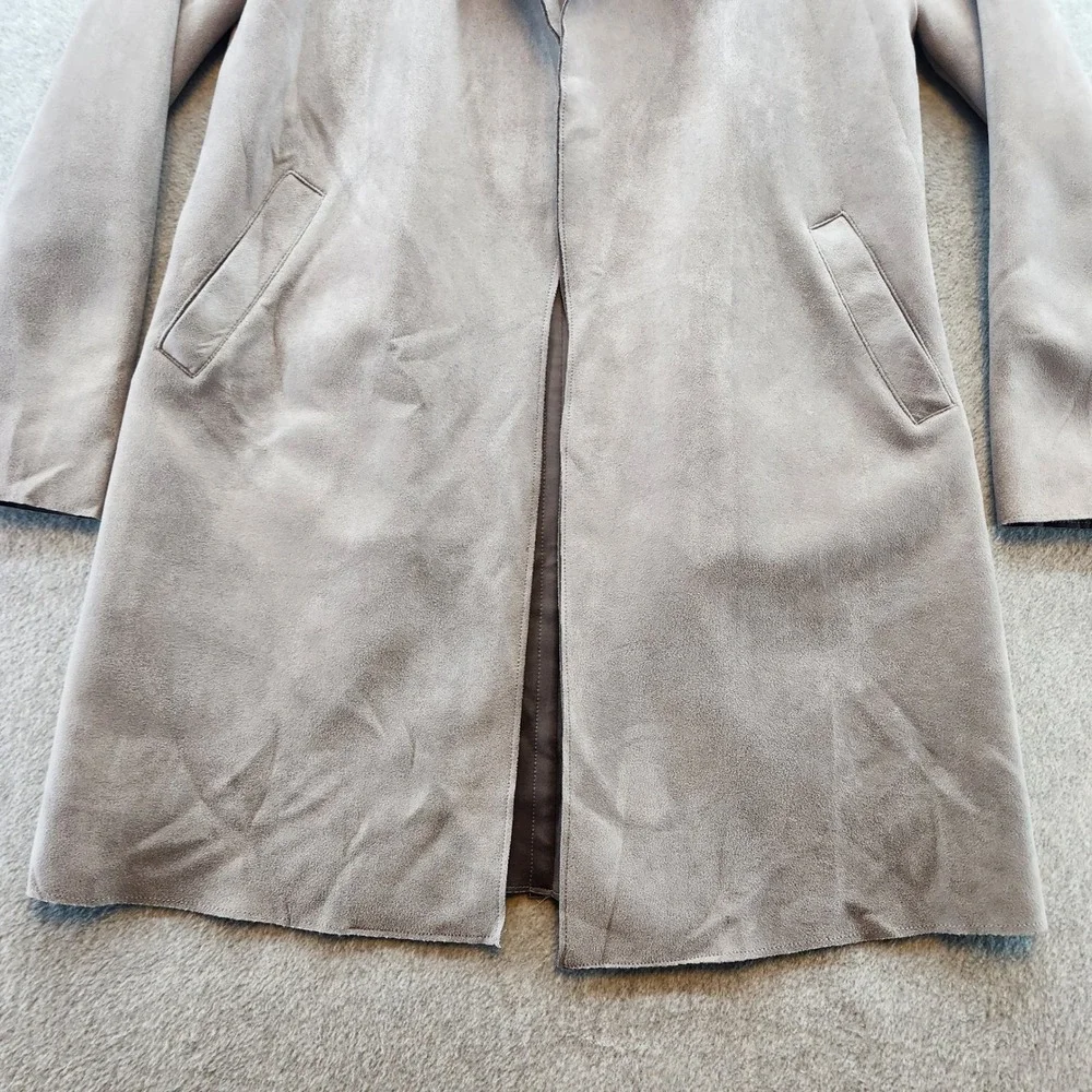 Potter's Pot Womens Open Front Coat Jacket, Drape Lightweight, Gray, Career - Picture 5 of 11